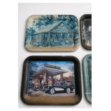 Lot of Vintage Decorative Trays
