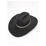 Cavenders Black Wide-Brim Hat