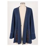 Soft Surroundings Embroidered Cardigan, Size M