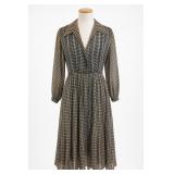 Black & White Houndstooth Shirt Dress