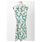 NPC Fashiond Teal & Olive Polka Dot Belted Dress