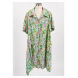 Floral Zip-Front Duster Housecoat