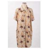 Floral Button-Front Shirt Dress