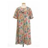 Floral Button-Front Housecoat