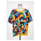 Abstract geometric patchwork pattern Shirt