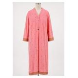 Evelyn Pearson Pink Gold-Tone Motif Robe