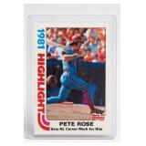 Topps Pete Rose Baseball Card #1861