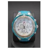 Michele Tahitian Turquoise Chronograph Watch