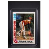 Topps Nolan Ryan No-Hitter Card 181