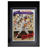 Carl Yastrzemski Autographed Baseball Card
