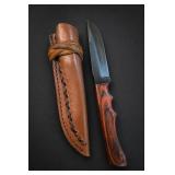 Fixed-Blade Knife With Fitted Sheath