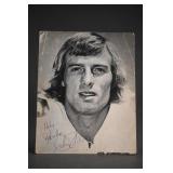 Signed Black-and-White Football Photo