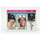 1975 Topps A.L. Victory Leaders Card