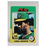 1975 Topps Claudell Washington Card