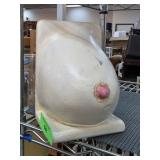 Textured Breast-Form Bookend Sculpture