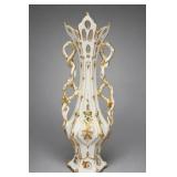 Art Nouveau-Style Ceramic Floral Urn