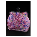 Art Glass Handbag-Shaped Purse