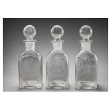 Vodka Scotch & Gin Liquor Decanters