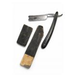 Straight Razor, Strop & Leather Case