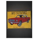 Mustang Vintage-Style Metal Wall Sign