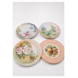 GERMANY Regina Ware Floral Hand-Painted Plates