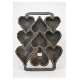 Heart-Motif Handled Iron Baking Pan