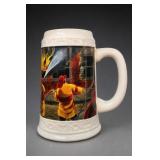 Thailand Papel Giftware Ceramic Firefighter Stein