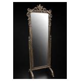 Metal Scrollwork Floor Mirror