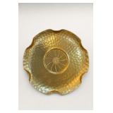 World Hand Forged Gold-Tone Dish