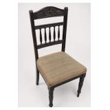 Carved Wooden Upholstered Dining Chair
