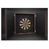 Wooden Dartboard Cabinet Set