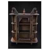 Wooden Glass-Front Display Cabinet
