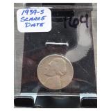 1939-S Jefferson Nickel