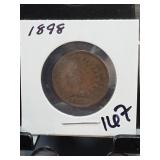 1898 Indian Head Cent, VG