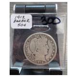1912 Barber Half Dollar, Silver