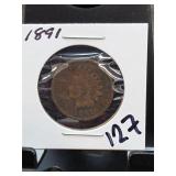 1891 Indian Head Cent