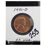1951-D Lincoln Wheat Cent