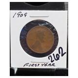 1909 Lincoln Wheat Cent