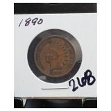 1890 Indian Head Cent, Good