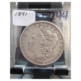 1891 Morgan Dollar, Silver