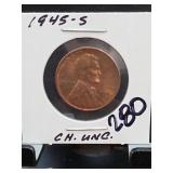 1945-S Lincoln Wheat Cent