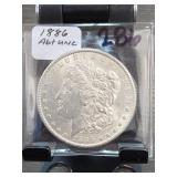 1886 Morgan Dollar, Silver