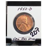 1952-D Lincoln Wheat Cent
