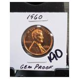 1960 Lincoln Memorial Cent, Gem Proof