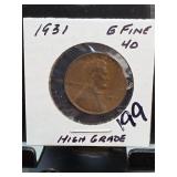 1931 Lincoln Wheat Cent