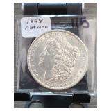 1898 Morgan Dollar, About UNC, Silver