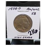 1938-D Buffalo Nickel