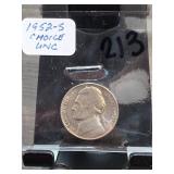 1952-S Jefferson Nickel, Choice UNC