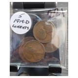 1919-D Lincoln Wheat Cent Collection