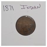 1871 Indian Head Cent